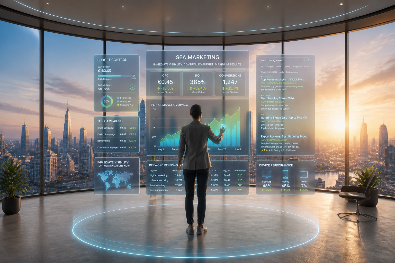 Analyse de marketing sea futuriste