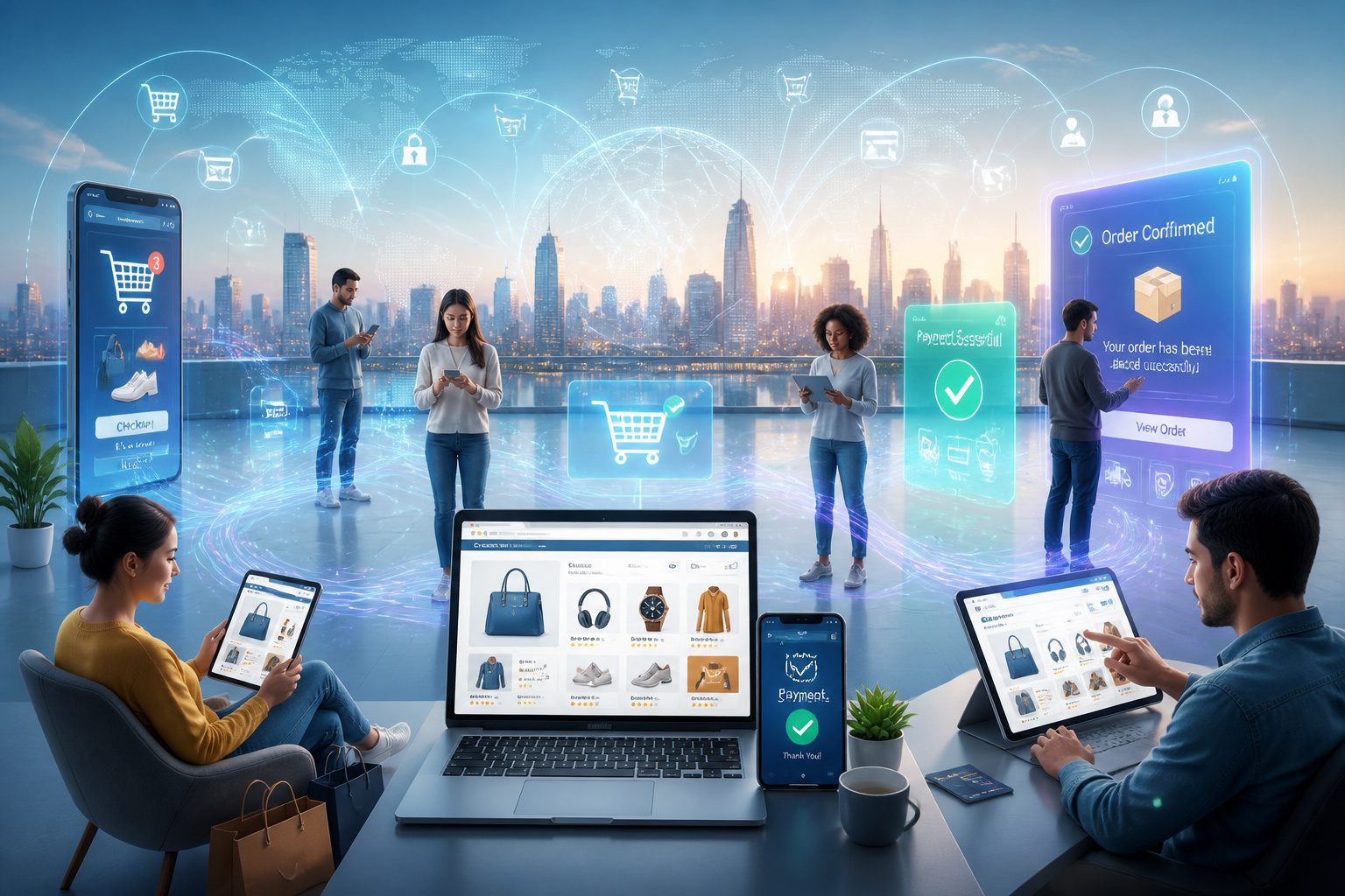 Commerce numerique mondial et connecte
