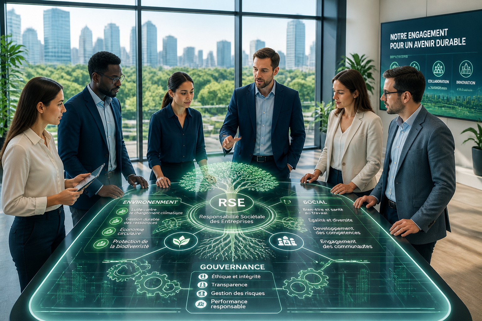Rse et avenir durable une equipe visionnaire